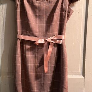 David Meister Elegant Brown Dress